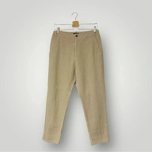 Pas De Calais Linen Pants Sz 38 US size M - Picture 1 of 12